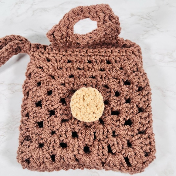 Brown Crochet Wristlet - Picture 8 of 11